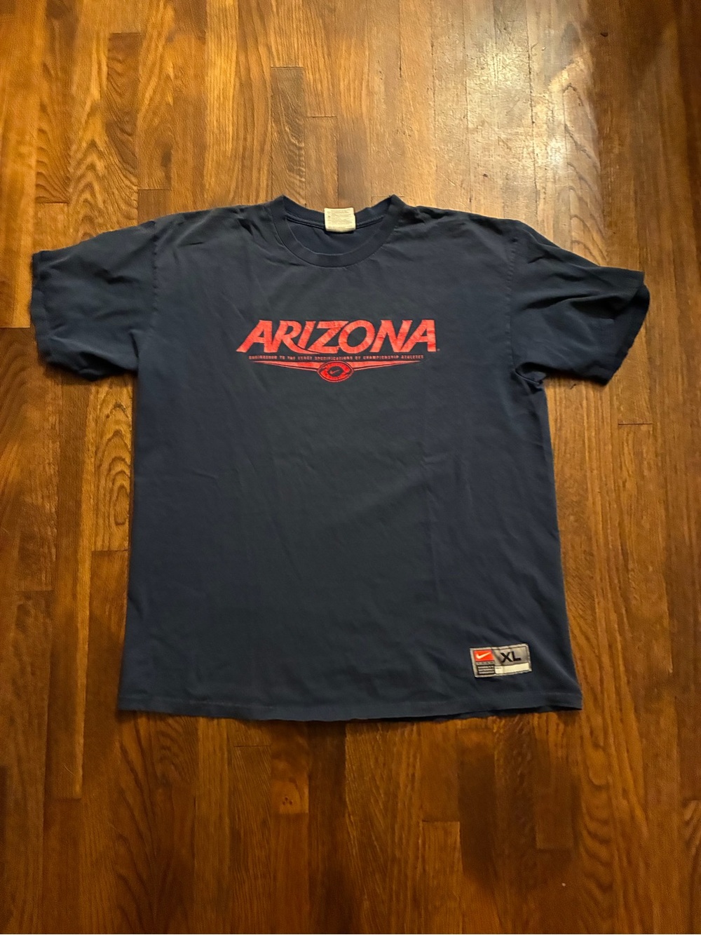 Nike Navy Short-Sleeve Tee with Red 'Arizona' Graphic